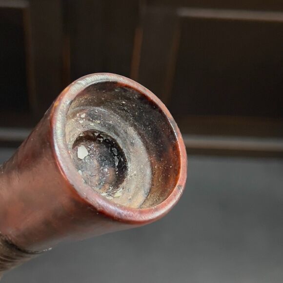 Vintage Native American Tribal Textured Feather Candle Holder 12" - Picture 4 of 6